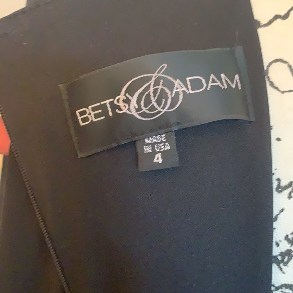 NWT Betsy & Adams Gorgeous Blue Black Floral Gown - Picture 9 of 10